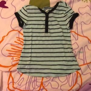 Blue and black striped t shirt